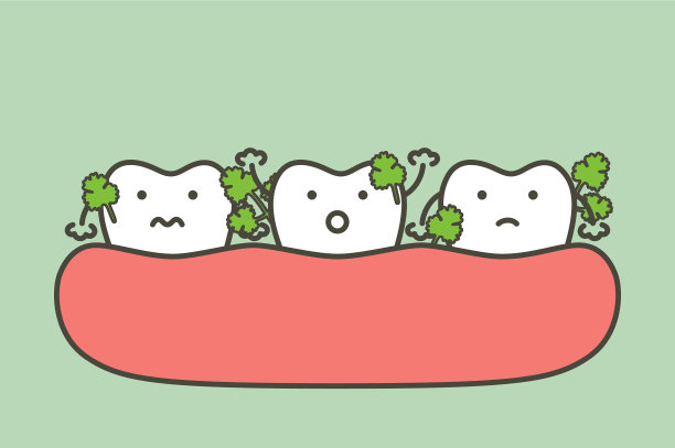 蔬菜卡在牙齿上图片下载