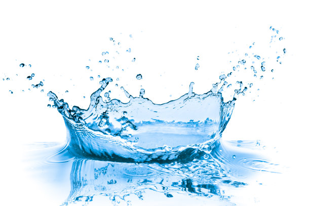蓝色的水溅图片下载