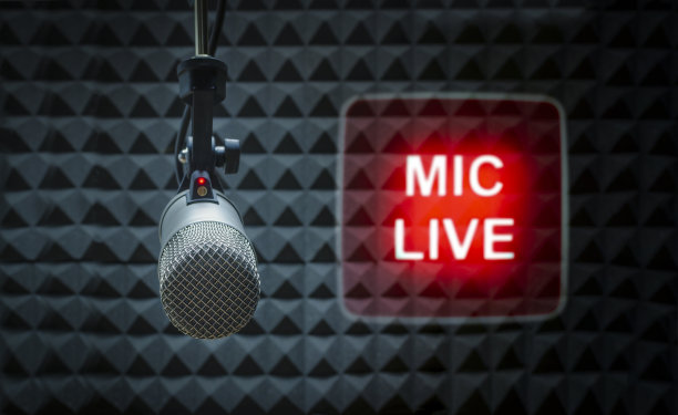 专业麦克风和空气标志图片下载