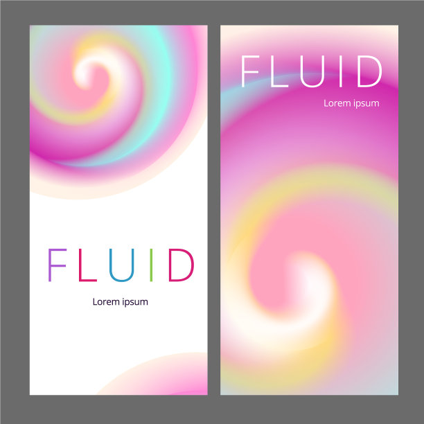 现代抽象的垂直横幅很酷图片下载