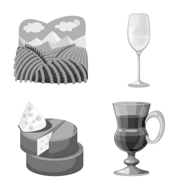 设计邮票及餐厅标志套装图片下载