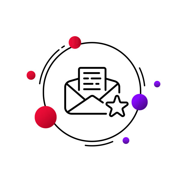 邮件图标。创建和发送一封信。信的保护。信的变化。重要的信。远距离沟通的概念。电子邮件地址。一行的风格。图片下载