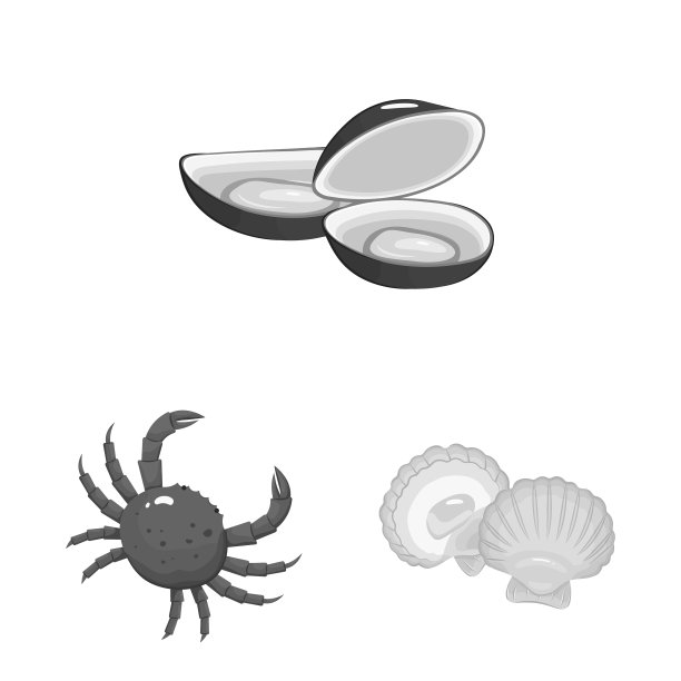 孤立物海产品及健康迹象图片下载