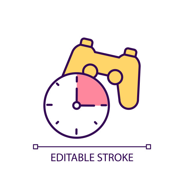 限制游戏时间RGB颜色图标图片下载