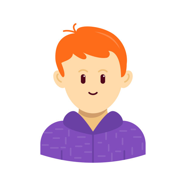 可爱的男孩头像。商务人士多样化的面孔，男人和女人，团队和员工，矢量孤立的人物轮廓风格。图片下载