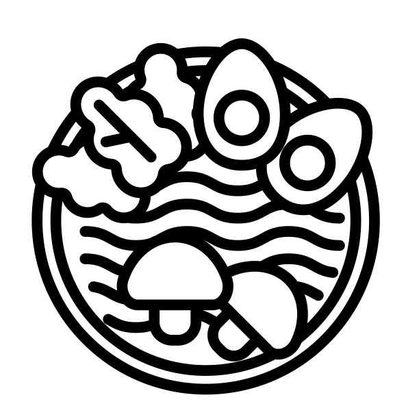 日本食物矢量插图-拉面。图片下载