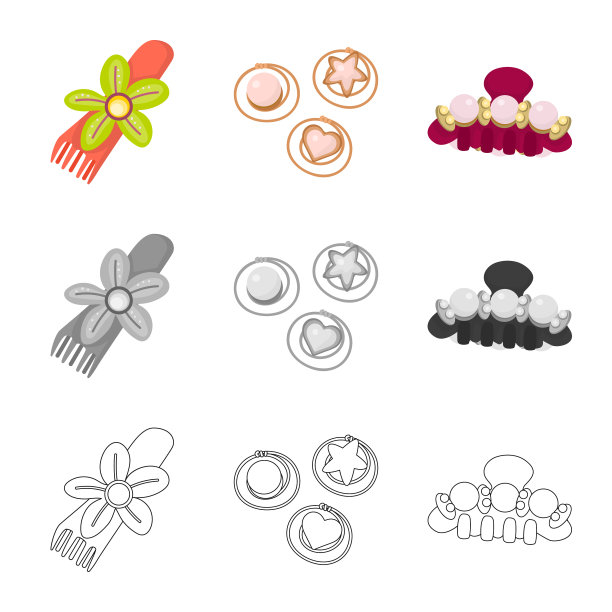 设计美观时尚的标志集图片下载