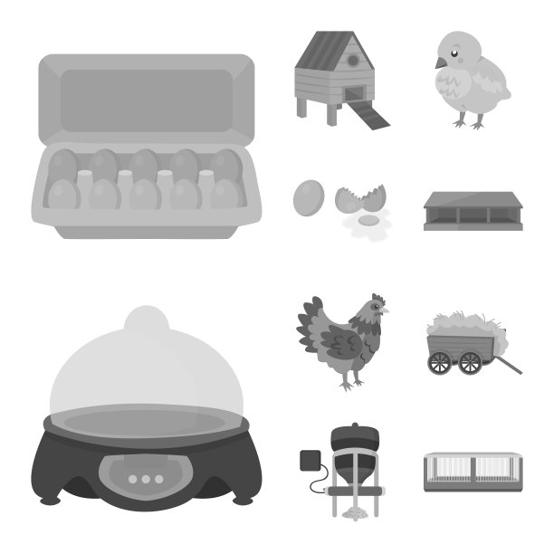 设计有机和动物符号的集合图片下载