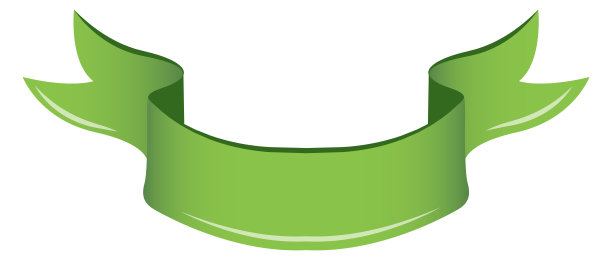 绿丝带模板。空白曲线卡通旗图片下载