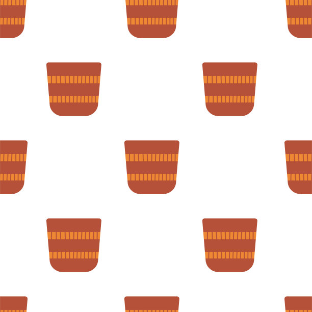 矢量平面手绘无缝图案图片下载