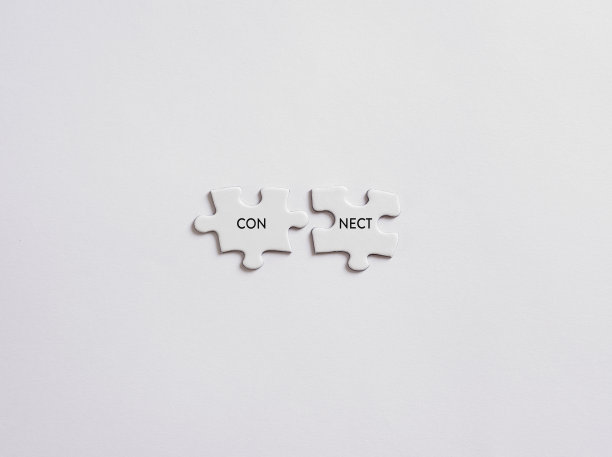 连接、沟通、网络或协作概念。图片下载