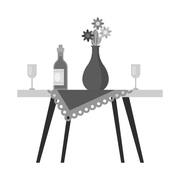 孤立物表和花瓶标志集图片下载