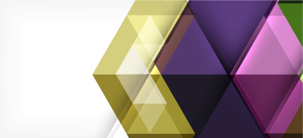 彩色重复三角形现代几何图片下载