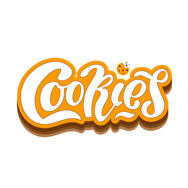 饼干的手刻字。图片下载