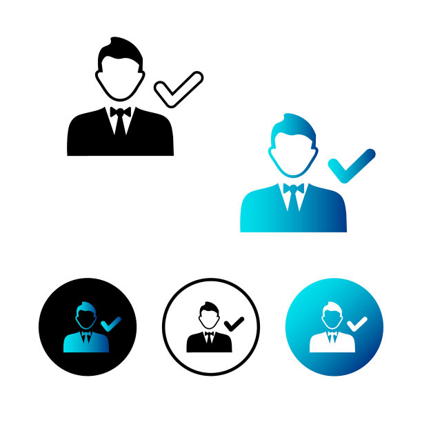 抽象正确的建议图标插图图片下载