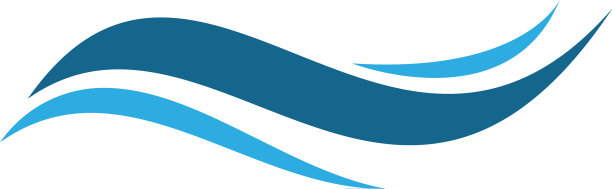 水波符号和图标标志模板图片下载