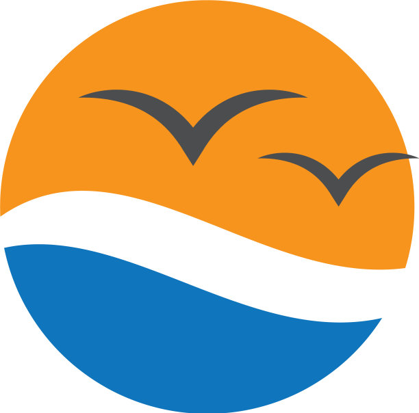 水波符号和图标标志模板图片下载