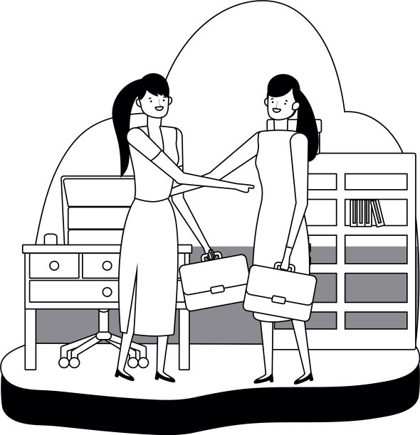 女商人头像卡通设计图片下载