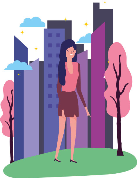 孤立的化身女性设计图片下载