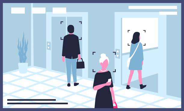 监视器显示监控或闭路电视的视频图片下载