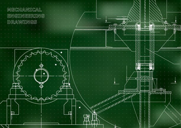 机械建筑工程蓝图图片下载