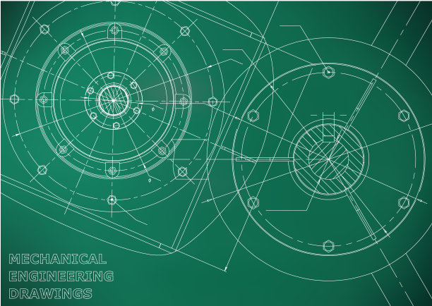 机械工程图纸背景灯图片下载