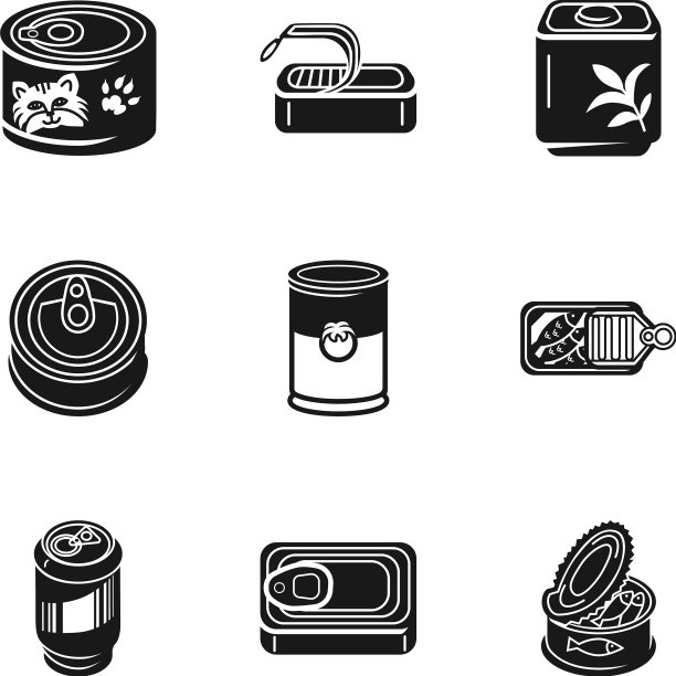 罐头鱼图标设置风格简单图片下载