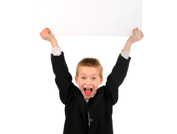 孩子拿着空板图片下载