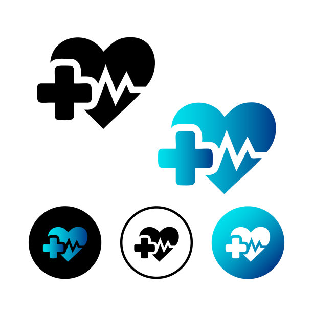 抽象的健康图标说明图片下载