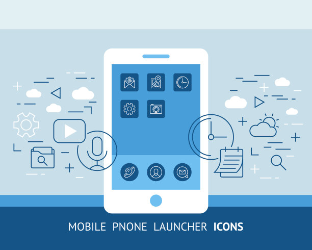 手机启动器图标背景图片下载