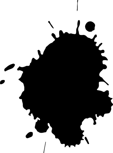 黑色墨水点设置纹理油漆点图片下载