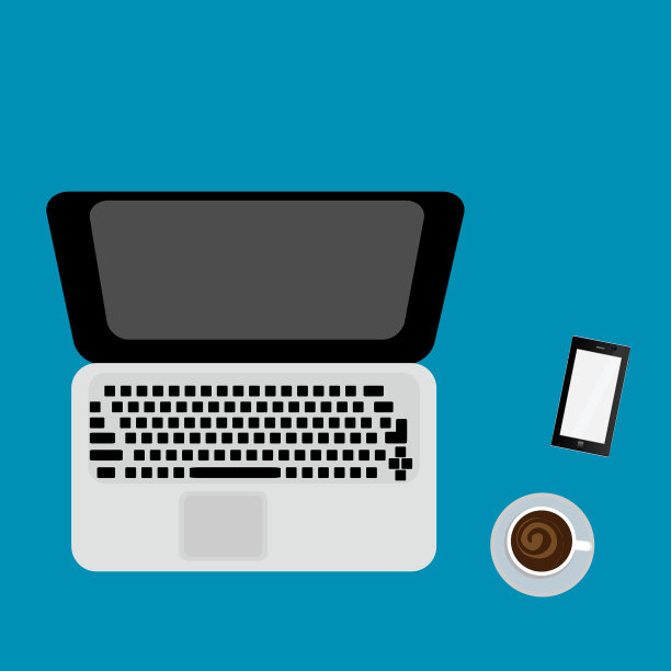 彩色背景的笔记本电脑和平板电脑图片下载