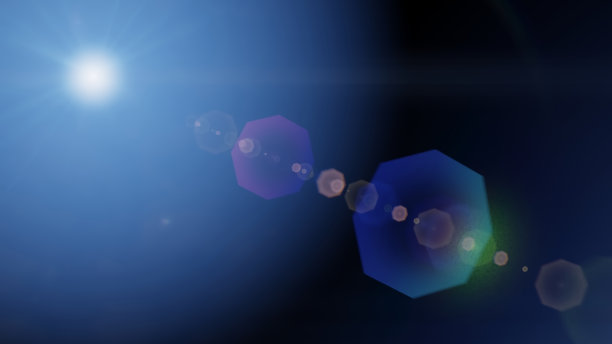 蓝光镜头光晕图形材料(镜头光晕、光、漏光)图片下载