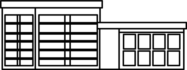 黑色的写字楼和房地产图片下载