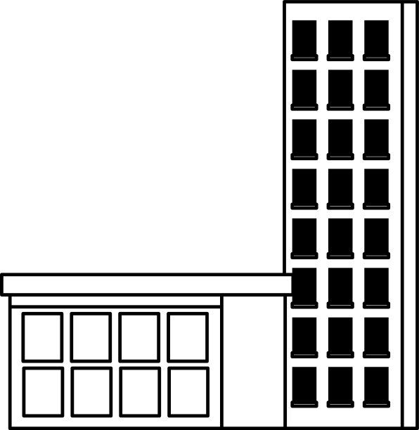 写字楼和摩天大楼的房地产图片下载