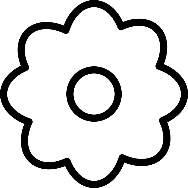 可爱花卉花园装饰图标图片下载