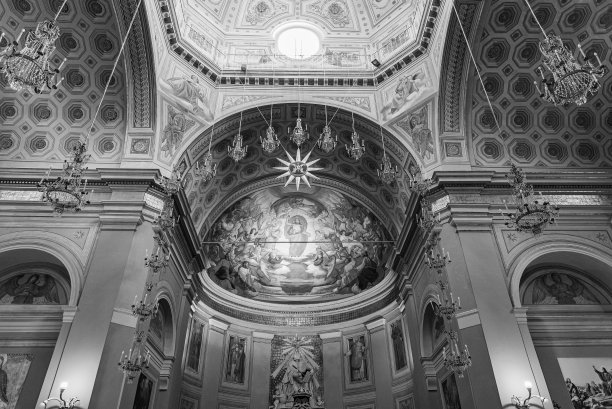 Ripatransone, Ascoli Piceno, Marche。SS大教堂图片下载