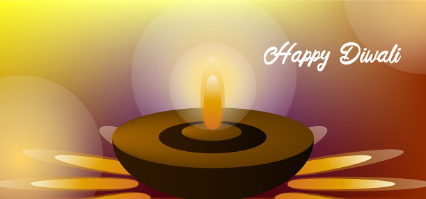 排灯节横幅背景设计图片下载