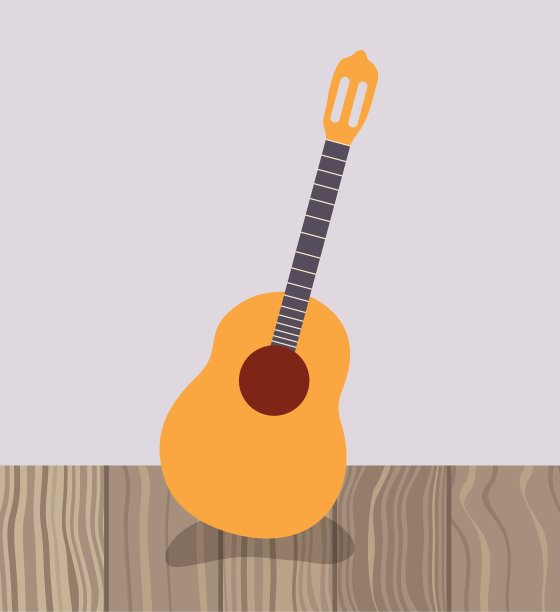 原声吉他乐器音乐图标图片下载