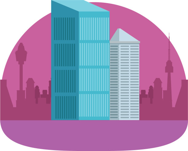 办公楼和摩天大楼房地产图片下载