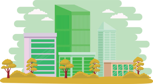 城市景观建筑城市剪影风景图片下载