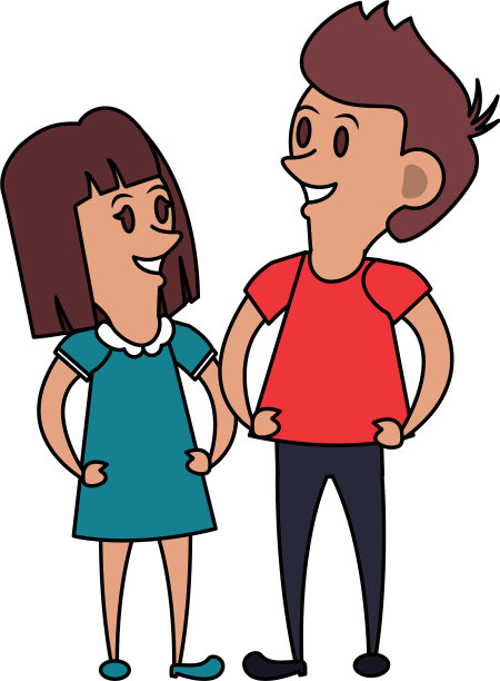 朋友，孩子，小孩子卡通图片下载