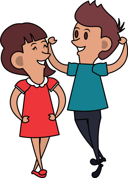 朋友，孩子，小孩子卡通图片下载