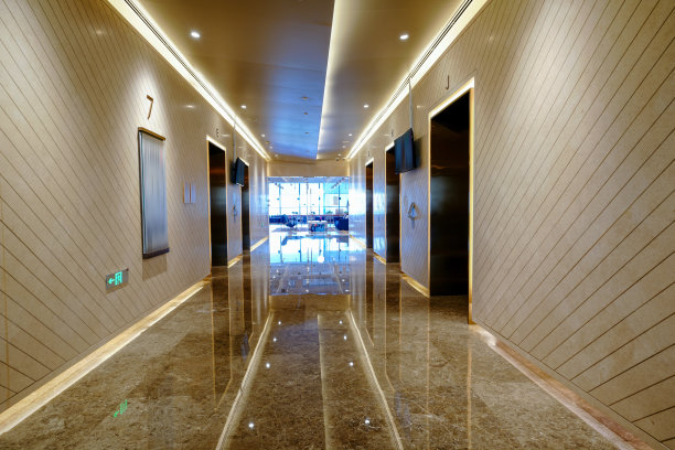 现代风格办公室走廊室内图片下载