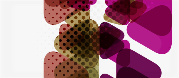 横幅上镶嵌着几何三角形的五彩图案图片下载