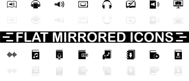 电子书-平面图标图片下载