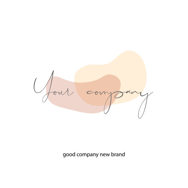 Logo模板与最小的粉彩形状业务图片下载