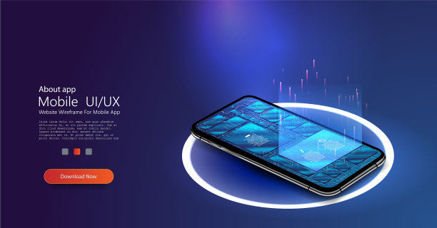 带有商业图表和分析数据的智能手机图片下载