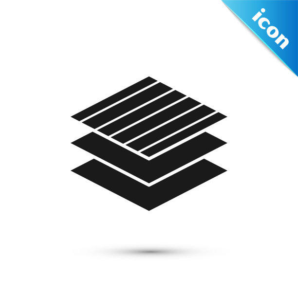 黑色纺织面料辊图标孤立在白色图片下载