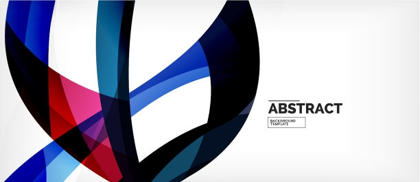 彩色波浪线抽象背景色图片下载